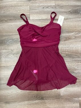 BloomChic NWT Swimsuit 18 20 Swim Dress Red Plus Size Flowy